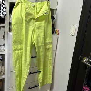 Jason wu lime green cargo pants